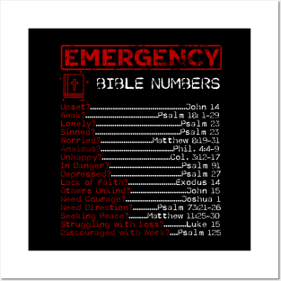 bible emergency hotline numbers, Posters and Art